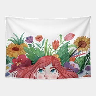 Flower Girl Tapestry