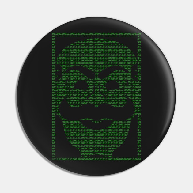 Fsociety Binary Mask Pin by Pepepaul4