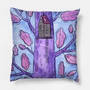 Purple Tree Pillow