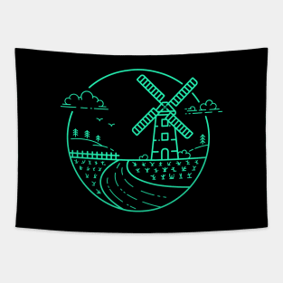 Wind mill Tapestry