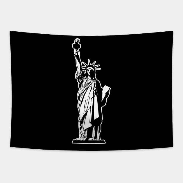 Statue of Liberty - T-Shirt Gifts Tapestry by Shirtbubble