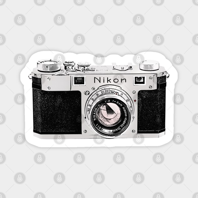 Nikon 1  / Camera Geek Gift Design Magnet by DankFutura