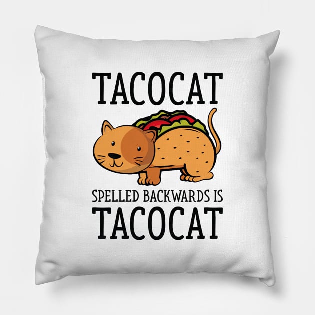 Tacocat Pillow by LuckyFoxDesigns