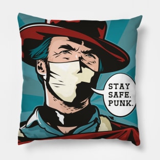 Stay Safe Punk Pillow