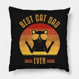 Best Cat Dad Ever Pillow