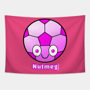 Smiling Football/Soccer - Nutmeg Tapestry