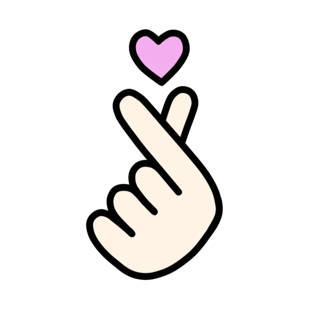 K-POP Finger Heart Design by Bystanders