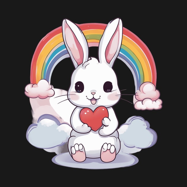 Rainbow Baby Rabbit by animegirlnft