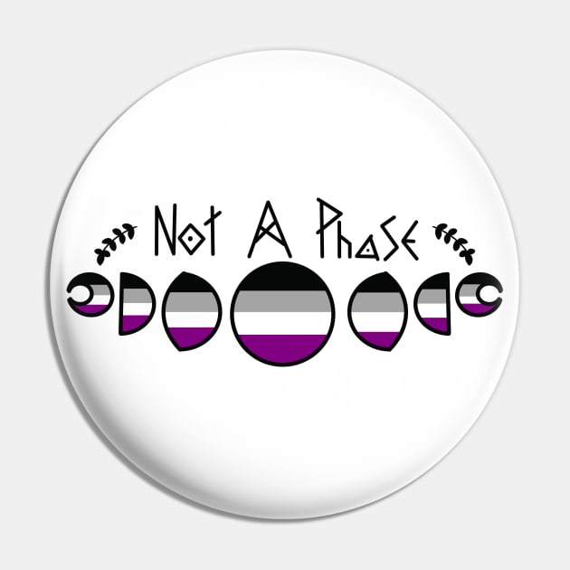 Not A Phase- Asexual Pin by Beelixir Illustration