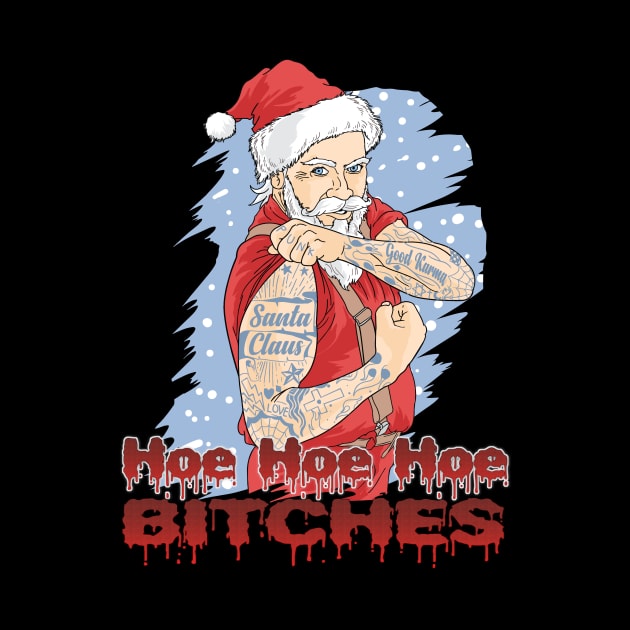 Cool Santa - Santa Claus - Hipster Santa by Printaha