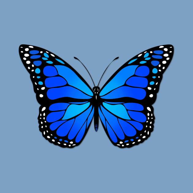 Blue butterfly by Gaspar Avila