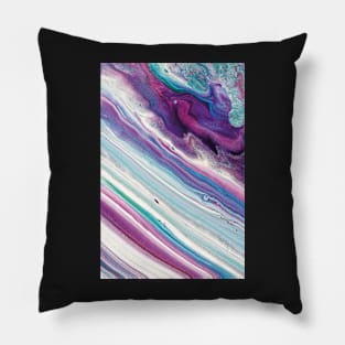 Rich Earthy Abstract, Cool Abstract Painting Pillow