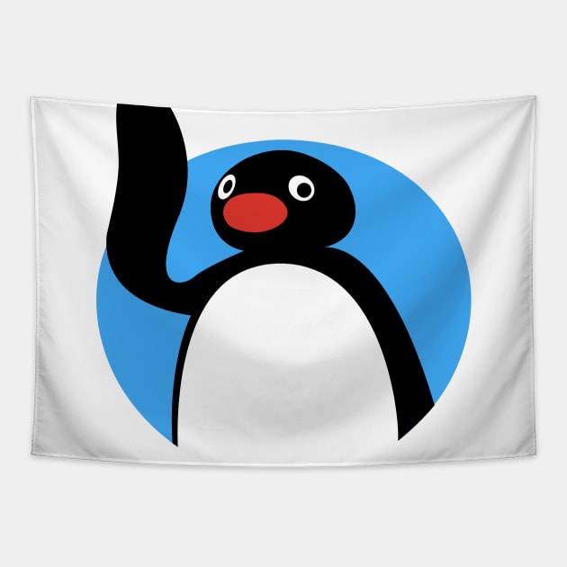 Hi Pingu Tapestry by Pescapin