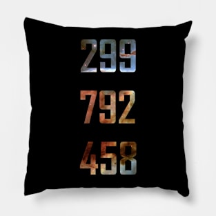 Speed of light Pillow