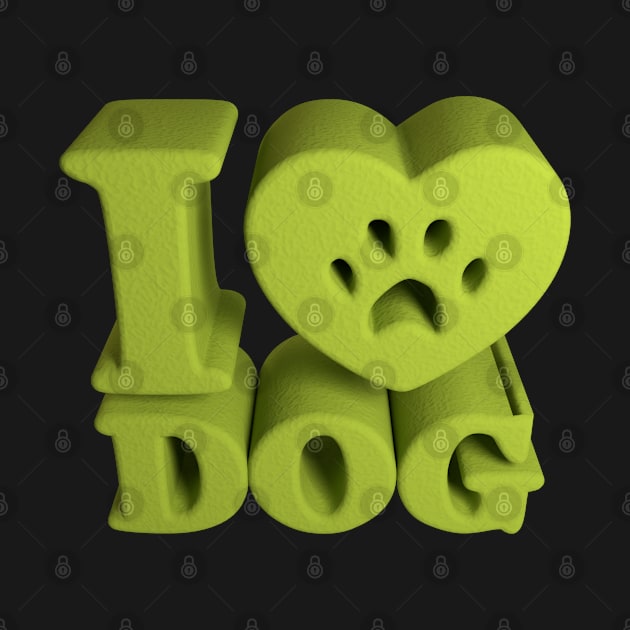 3D I Love Dog - Tyroleantex by 3DMe