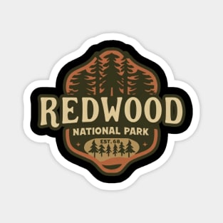 Redwood National Park Travel Sticker Magnet