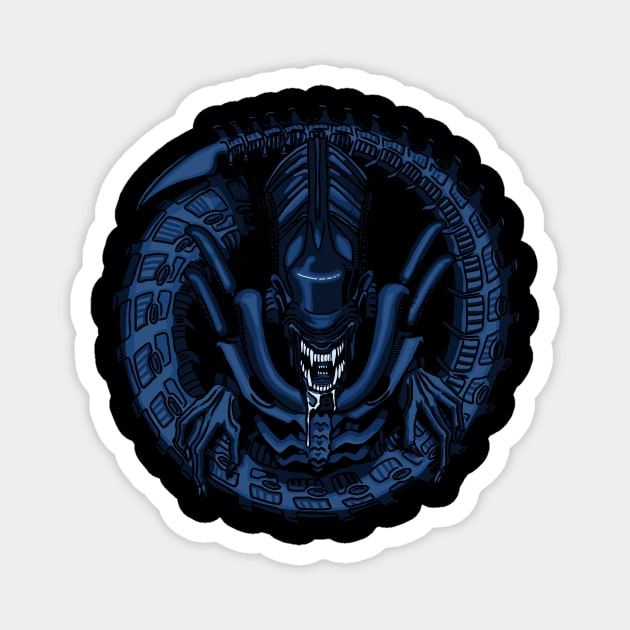 Into Darkness, Alien tribute Magnet by AlexRoivas