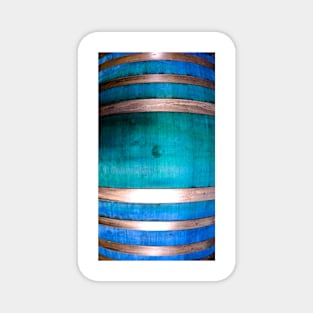 Blue and Silver Barrel - by Avril Thomas Magnet