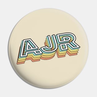 AJR Retro Typography Faded Style Pin