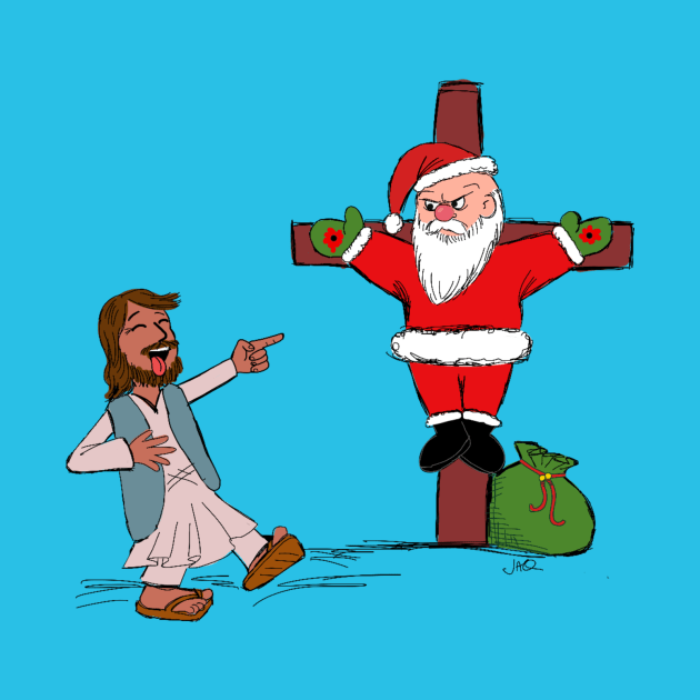 jesus santa joke by wolfmanjaq