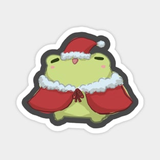 Frog Santa Magnet