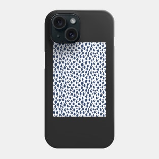 White and Blue Spot Dalmatian Pattern Phone Case