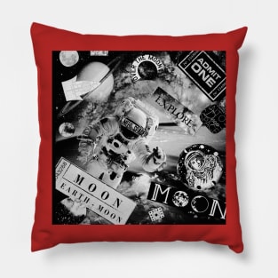 Space Collage Pillow