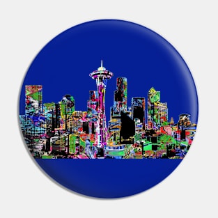 Seattle in graffiti Pin