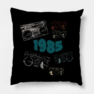 1985 on retro music Pillow