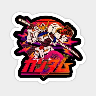 Retrowave 80s Gundam Mecha Vintage Magnet