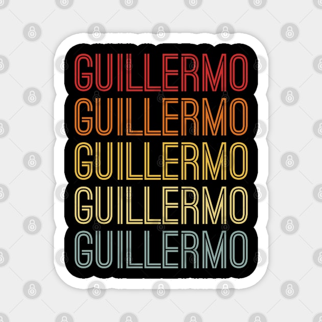 Guillermo Name Vintage Retro Gift Named Guillermo Magnet by CoolDesignsDz