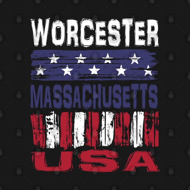 Worcester Massachusetts USA T-Shirt by Nerd_art