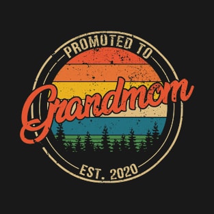 Promoted to Grandmom Est 2020 Mothers Day Gift T-Shirt