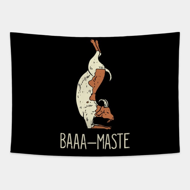 Goat Yoga: Baaa Maste For Yoga Lovers Tapestry by seiuwe