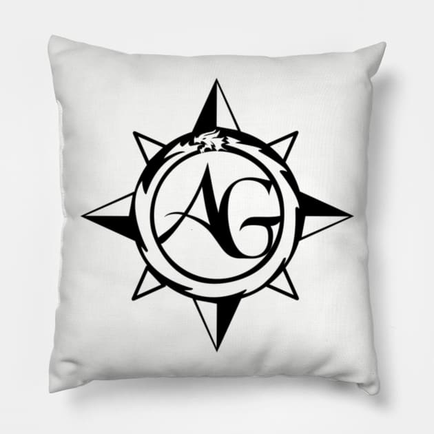 AG Logo 2 - Front Pillow by adventuringguild