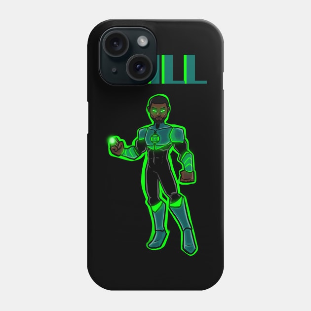 Green Lantern (John Stewart) Phone Case by Noah Wilson designs.