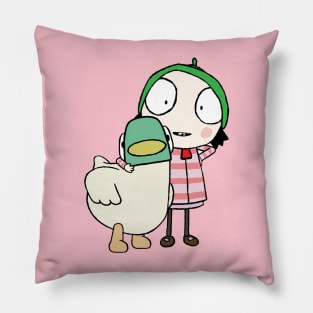 Sarah and Duck Pillow