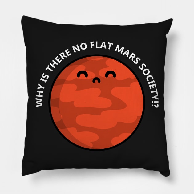 Flat Mars Pillow by perdita00