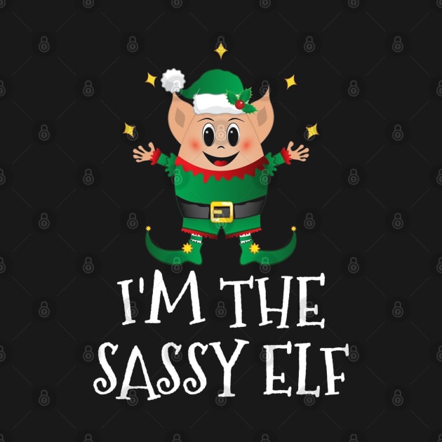 Cute Funny Christmas Elf Costume Im The Sassy Elf by intelus