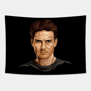 Tom Cruise Fan Art Tapestry