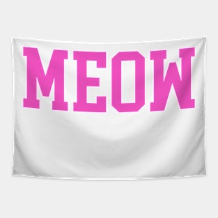 Meow In Pink Tapestry