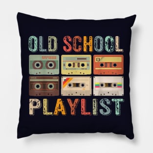 Old School Playlist Pillow