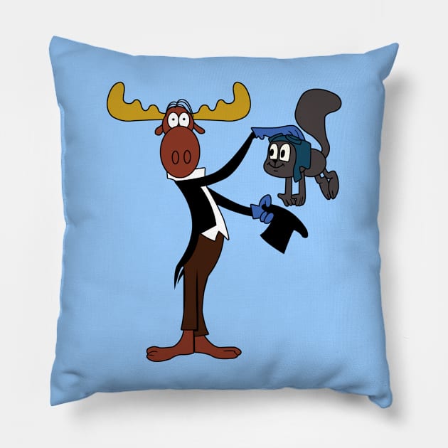 Rocky & Bullwinkle Show Pillow by LuisP96