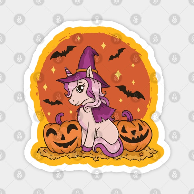 Halloween unicorn Magnet by IconRose