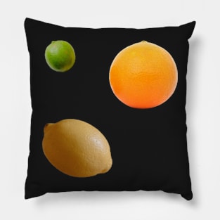 lime lemon orange STICKER PACK Pillow