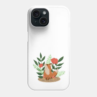 Happy fox in nature Phone Case