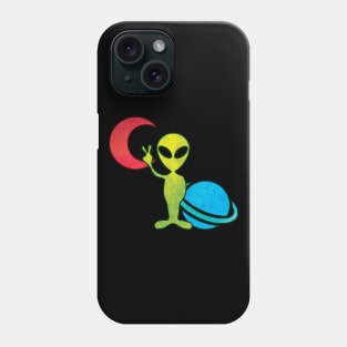 Alien in Outer Space Phone Case