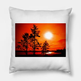 Sunset Long Beach Tofino Vancouver Island Canada Pillow