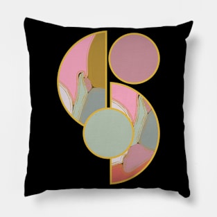 Bright vibrant modern earth tones colors unique original contemporary art 395 Abstract Pillow