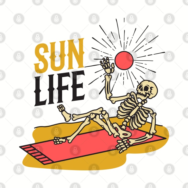 Beach Bum  Skeleton by DesignIndex